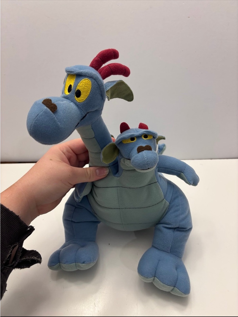 Vintage 1998 Quest For Camelot Devon & Cornwall two headed dragon plush